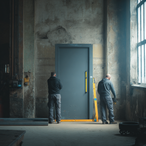 Установка ворот (фото)